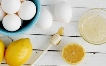 Яичная маска с медом и лимонным соком